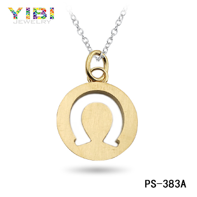 Fashion hollow-out Horseshoe Necklace, Fashion Stainless Steel Jewelry.
