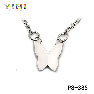 Butterfly Fashion Necklace, Fashion Stainless Steel Jewelry. 