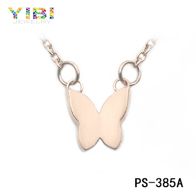Butterfly Fashion Necklace, Fashion Stainless Steel Jewelry. 