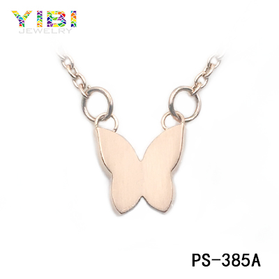 Butterfly Fashion Necklace, Fashion Stainless Steel Jewelry.