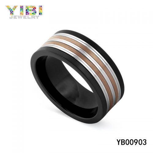 men stainless steel wedding rings