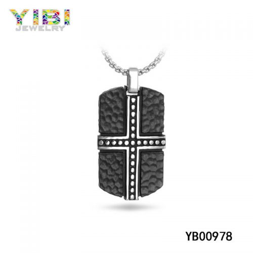 modern surgical stainless steel necklace