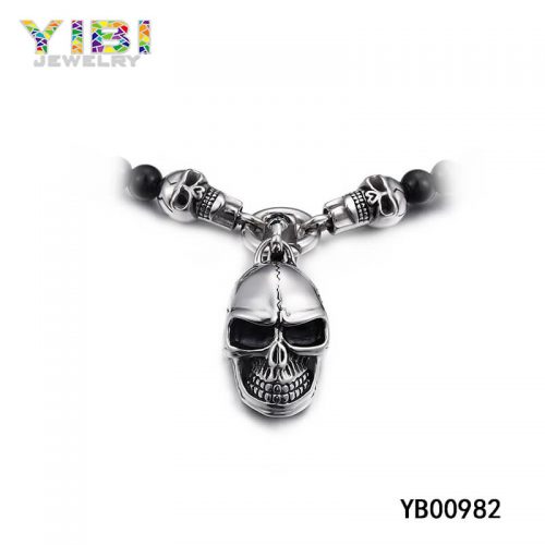 316L Stainless Steel Skull Necklace Manufacturers