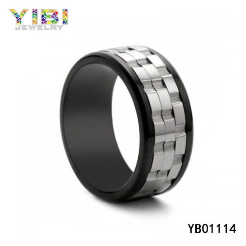 Classic Mens Stainless Steel Wedding Rings