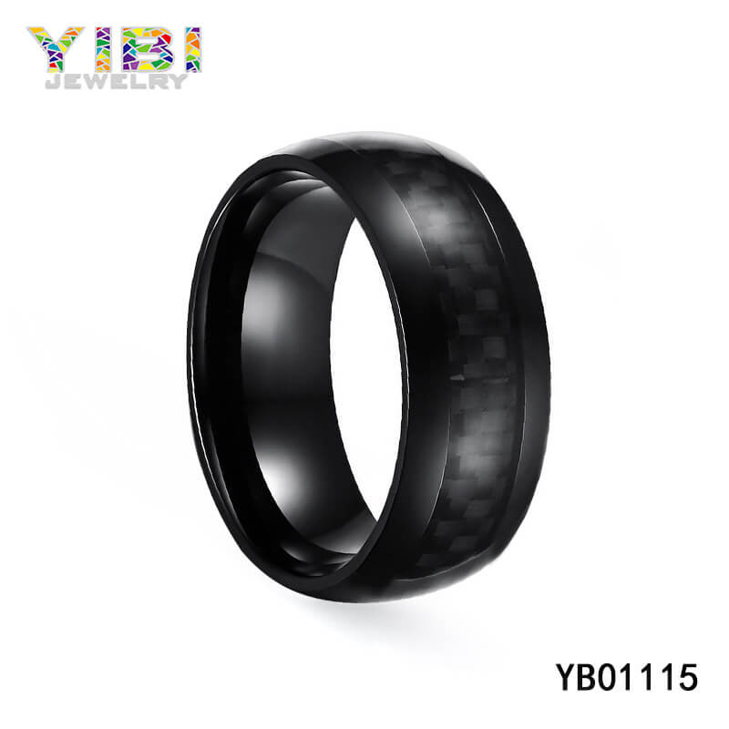 stainless steel carbon fiber ring