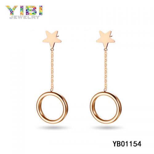 Rose Gold Plated Surgical Steel Earrings