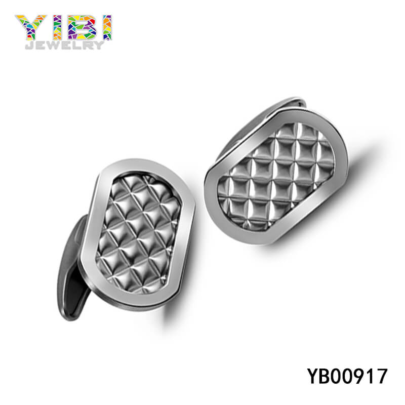 fine 316l stainless steel cufflinks