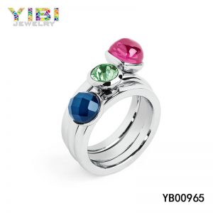 Elegant Womens Stainless Steel Ring