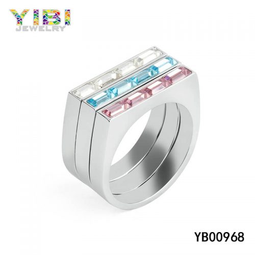 Personalized Womens Stainless Steel Ring