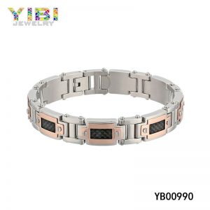 Stainless Steel Carbon Fiber Bracelets