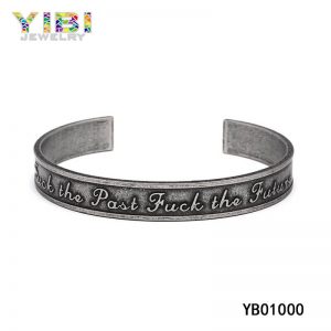 Vintage Male Stainless Steel Bangle