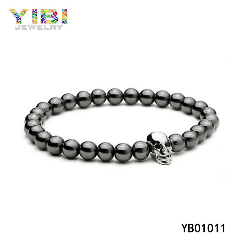 Surgical Stainless Steel Skull Bracelet