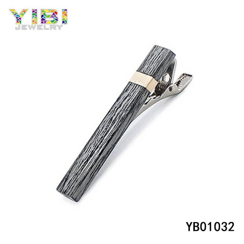 unique men stainless steel wood tie clips