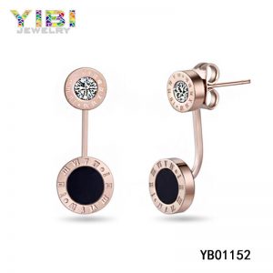Laser Engraved Surgical Stainless Steel Earrings