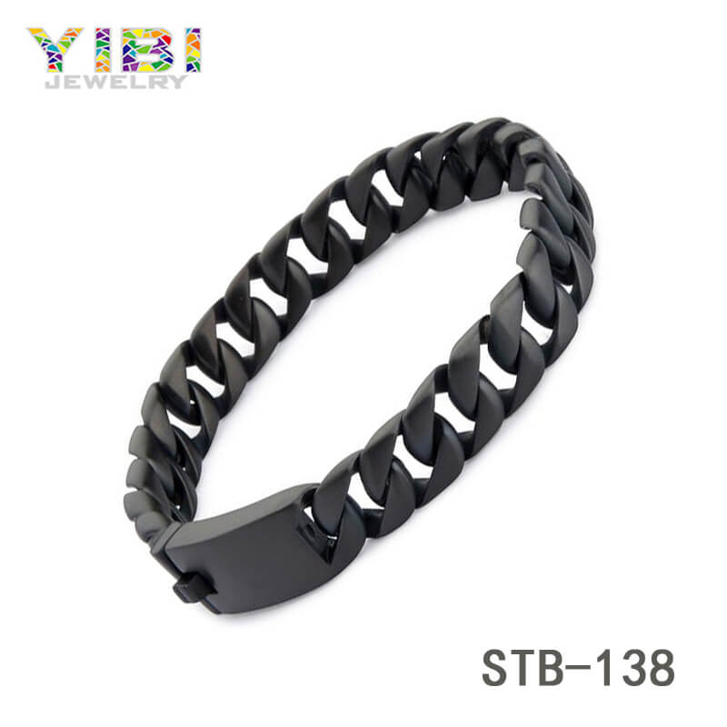 Quality Stainless Steel Leather Bracelet