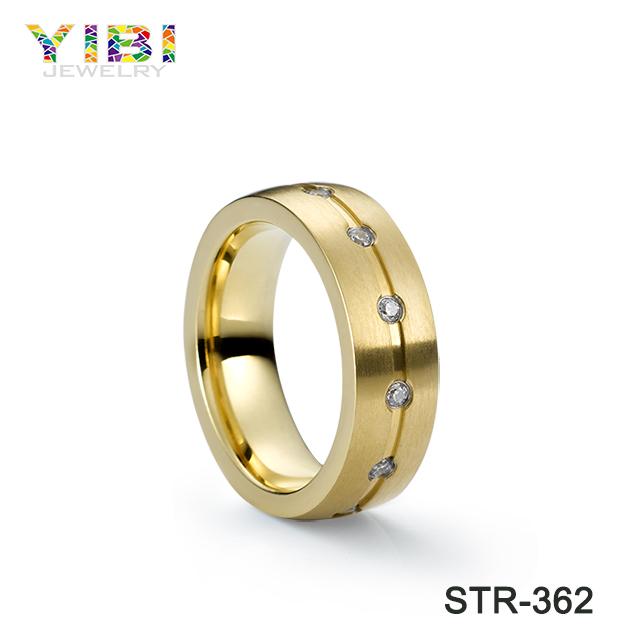 gold plated stainless steel rings