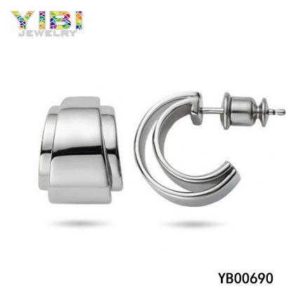 Classic surgical stainless steel earrings