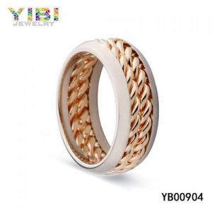 gold plated stainless steel rings