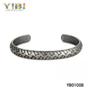 Antique 316L Stainless Steel Bangle