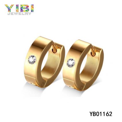 gold plated surgical stainless steel earrings