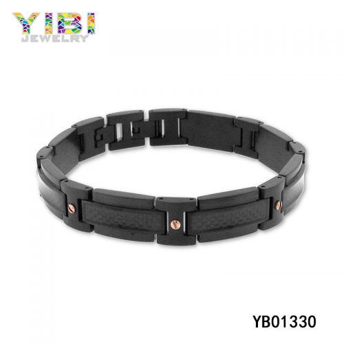 Modern Stainless Steel Lnlay Bracelet