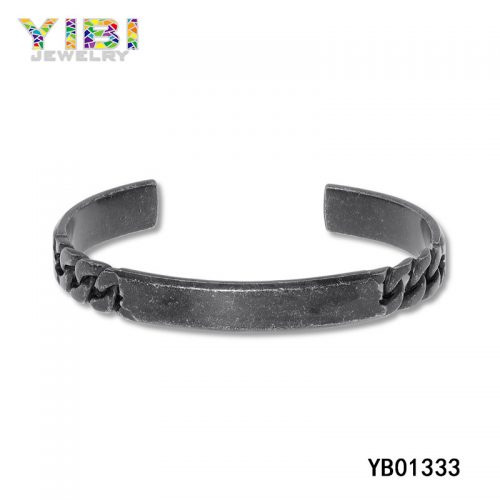 Antique Men Stainless Steel Bangle