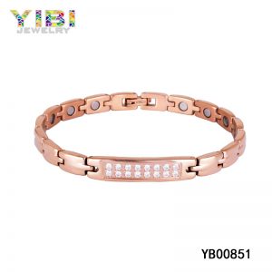 Rose Gold Plated Titanium Germanium Bracelet