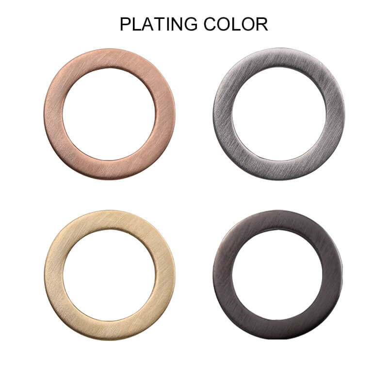 Hammered Titanium Rings Plating Color