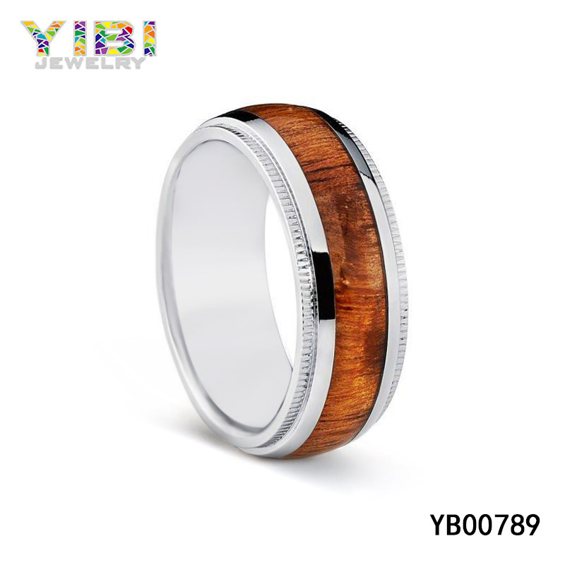 Domed Titanium Wood Rings Supplier