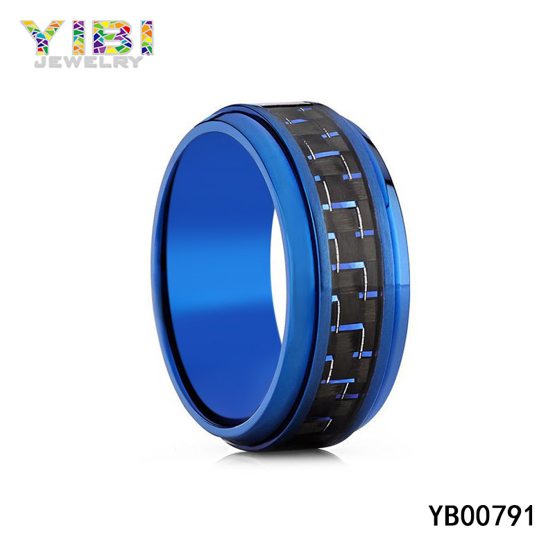 Blue Titanium Rings