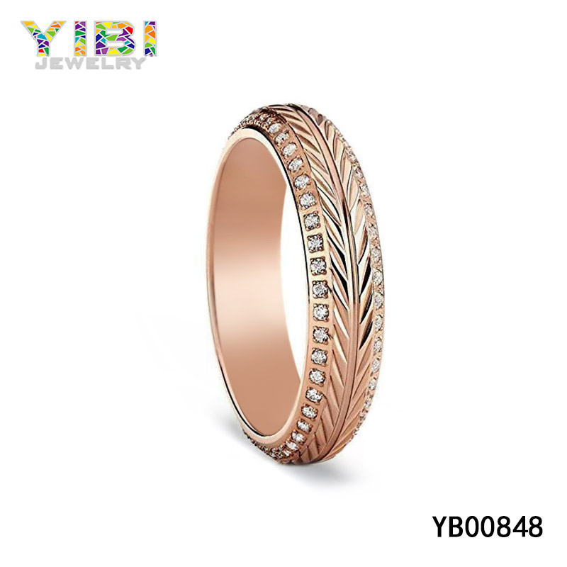 Rose Gold Plated Titanium Rings