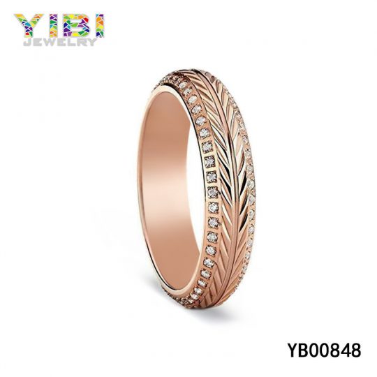 Rose Gold Plated Titanium Rings Supplier