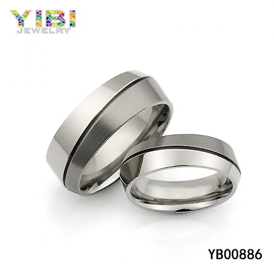 Offset Triangular Titanium Ring Factory