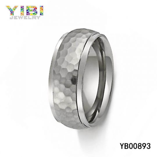 Hammered Titanium Rings Supplier