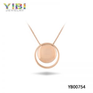 Simple Circle Stainless Steel Pendant | Steel Jewelry Manufacturer