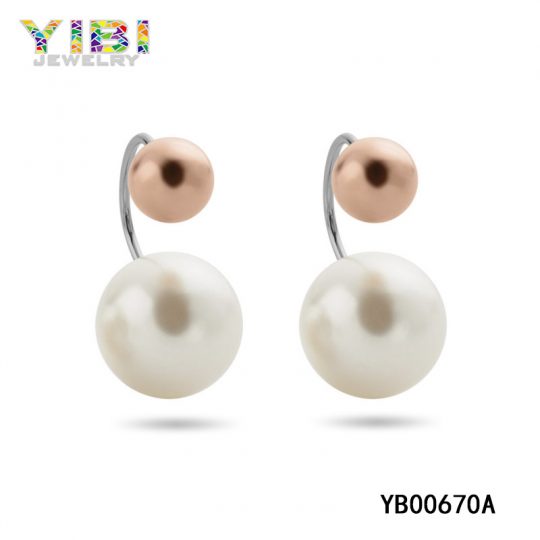 Stainless Steel Pearl Earrings Factory